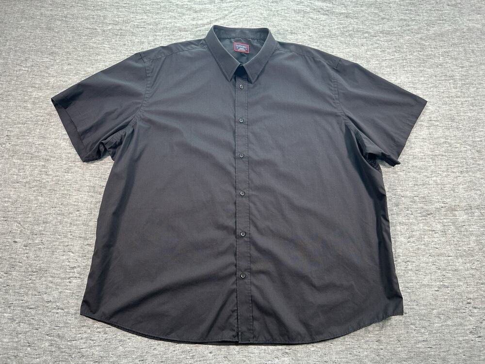 UNTUCKit Coufran Shirt Mens XXXL Black Classic Fit Short Sleeve Cotton Casual